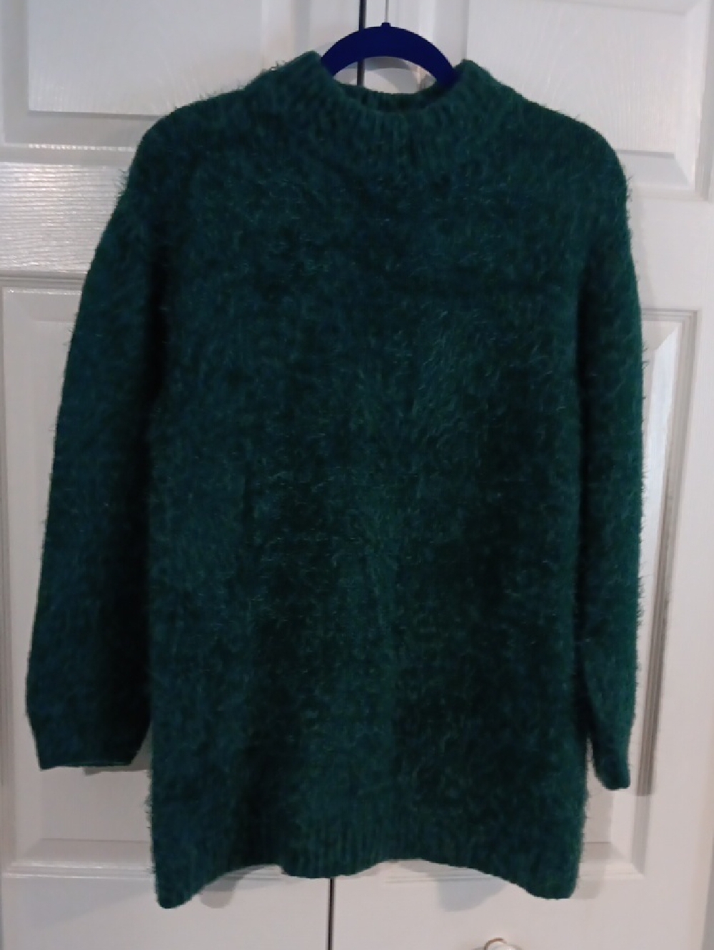 Cozy Women's Forest Green Fuzzy Sweater